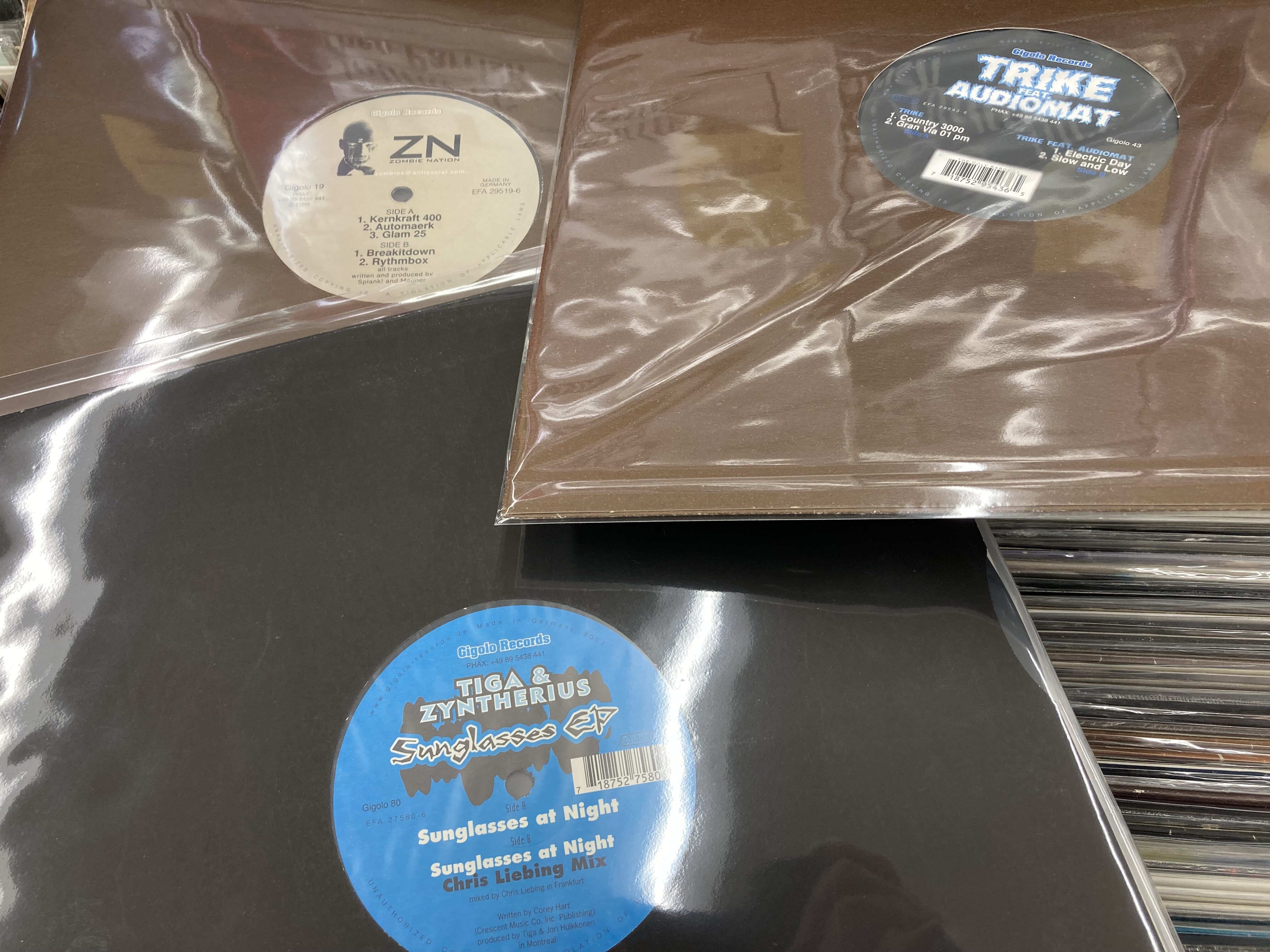 老舗ELECTROレーベル、GIGOLO 中古レコード50枚出品。 ZYKLUS、STERIL