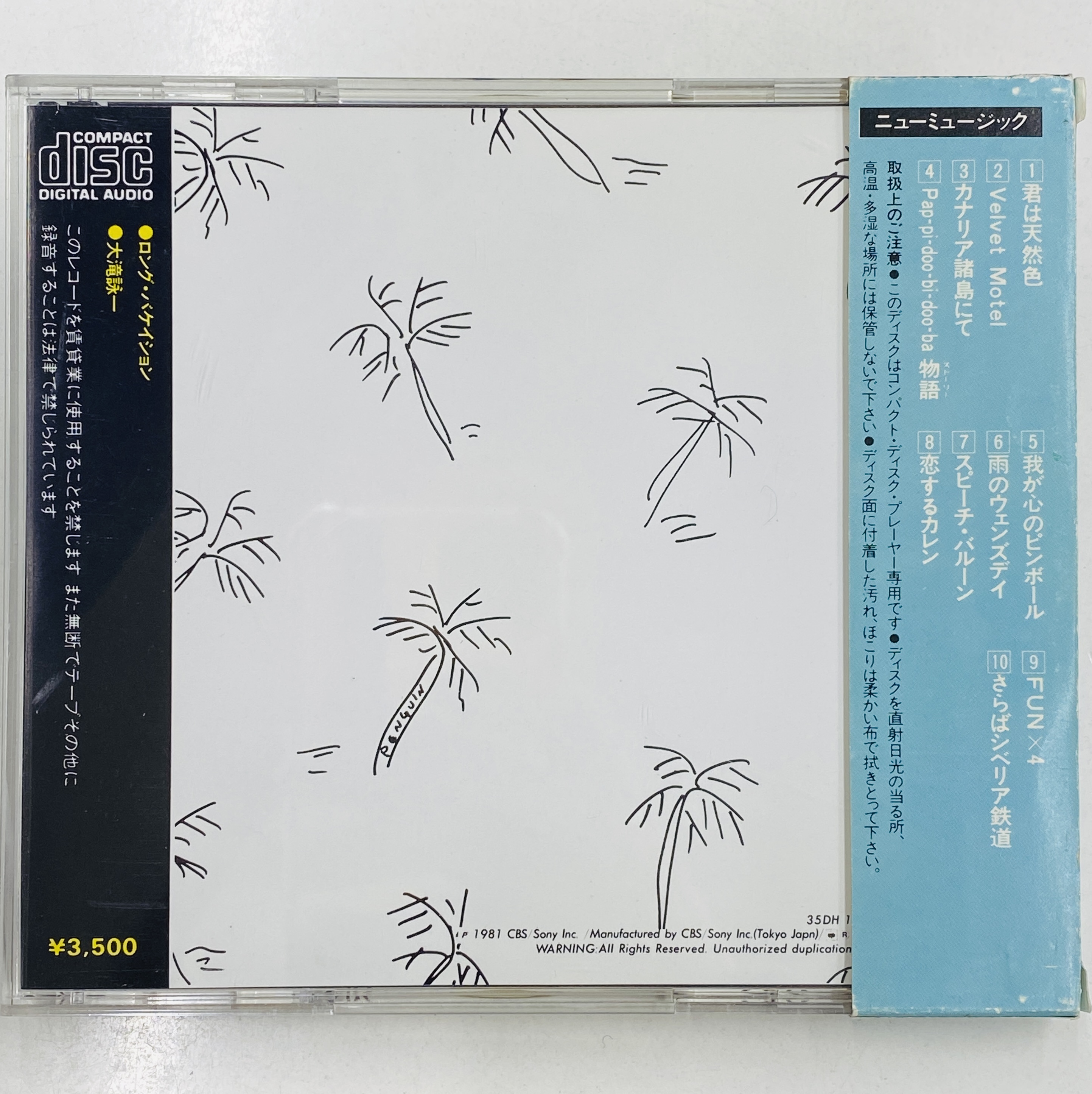 大滝詠一『ロング・バケイション』 希少!35DH1規格の箱帯付が入荷