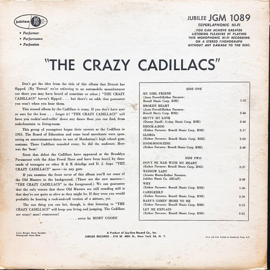 11/23(水)廃盤DOO-WOP名盤LP入荷！CADILLACS！DUBS/SHELLS