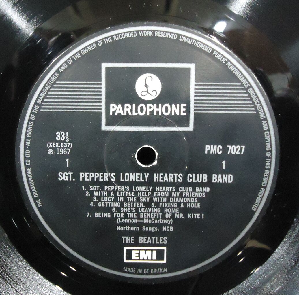 5/31(日) 【中古ロックレコード在庫紹介】BEATLES/SGT. PEPPERS～ UK 1
