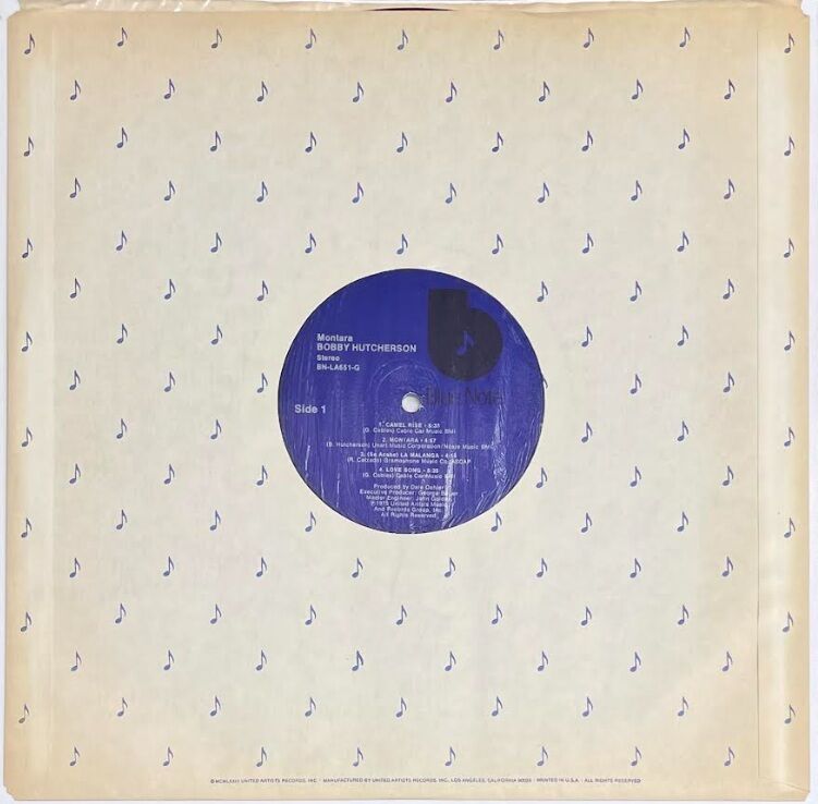 中古レコード/JAZZ/RARE GROOVE】BOBBY HUTCHERSON / MONTARA (BN