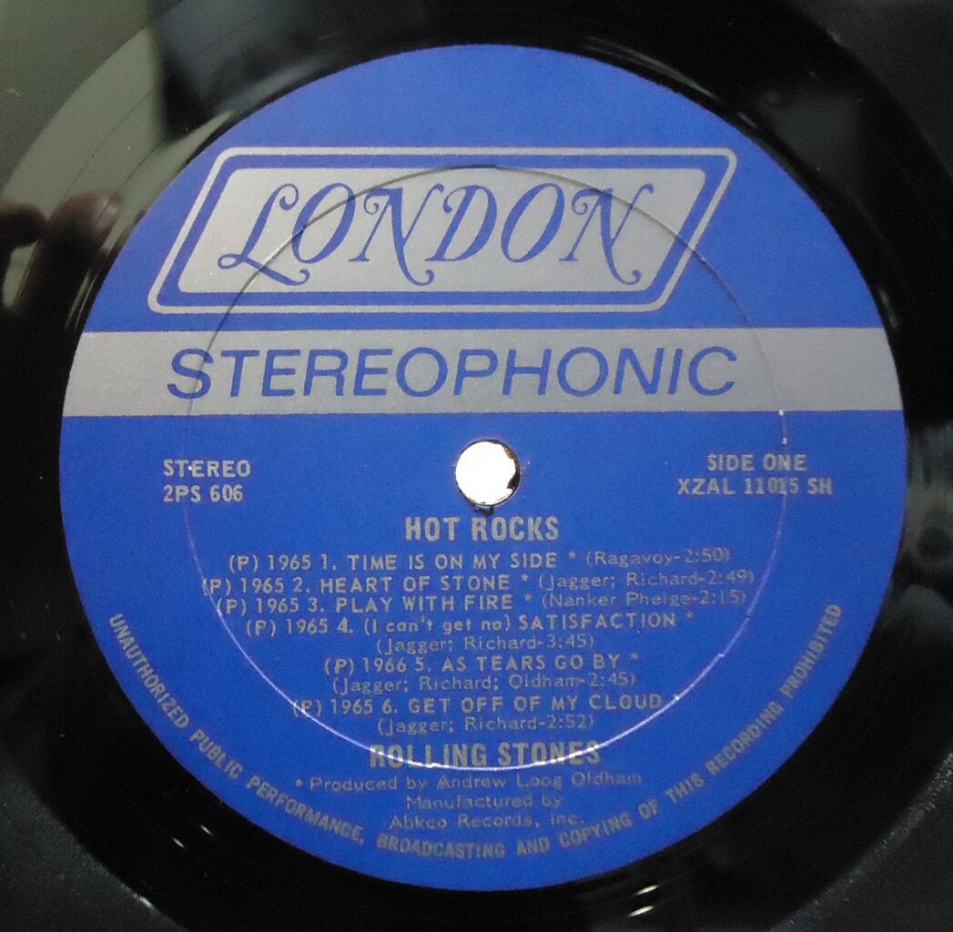 12/16(火) 【中古/OLD ROCK】ROLLING STONES SHELLY盤入荷 : ディスク