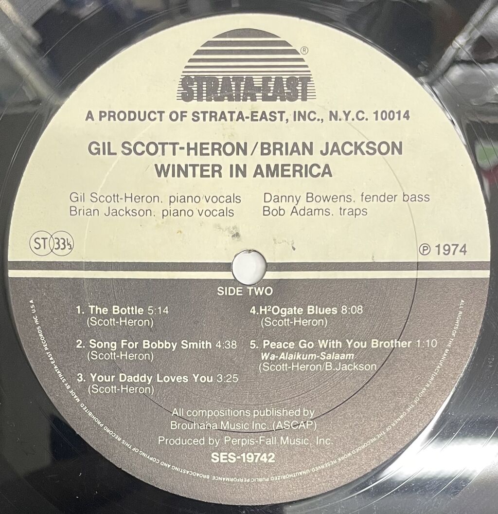 中古レコード/SOUL/RARE GROOVE】GIL SCOTT-HERON & BRIAN JACKSON