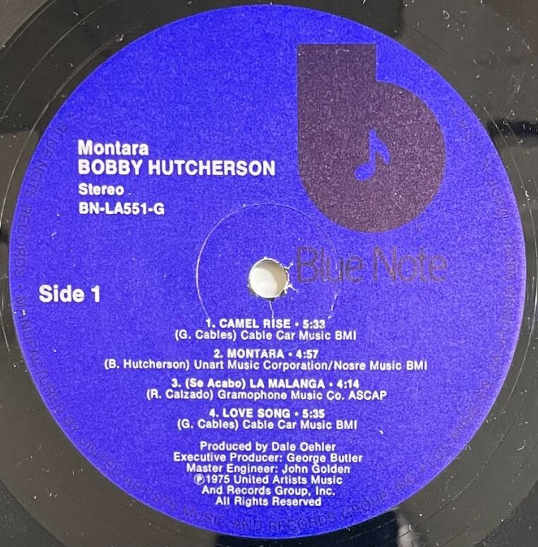 中古レコード/JAZZ/RARE GROOVE】BOBBY HUTCHERSON / MONTARA (BN