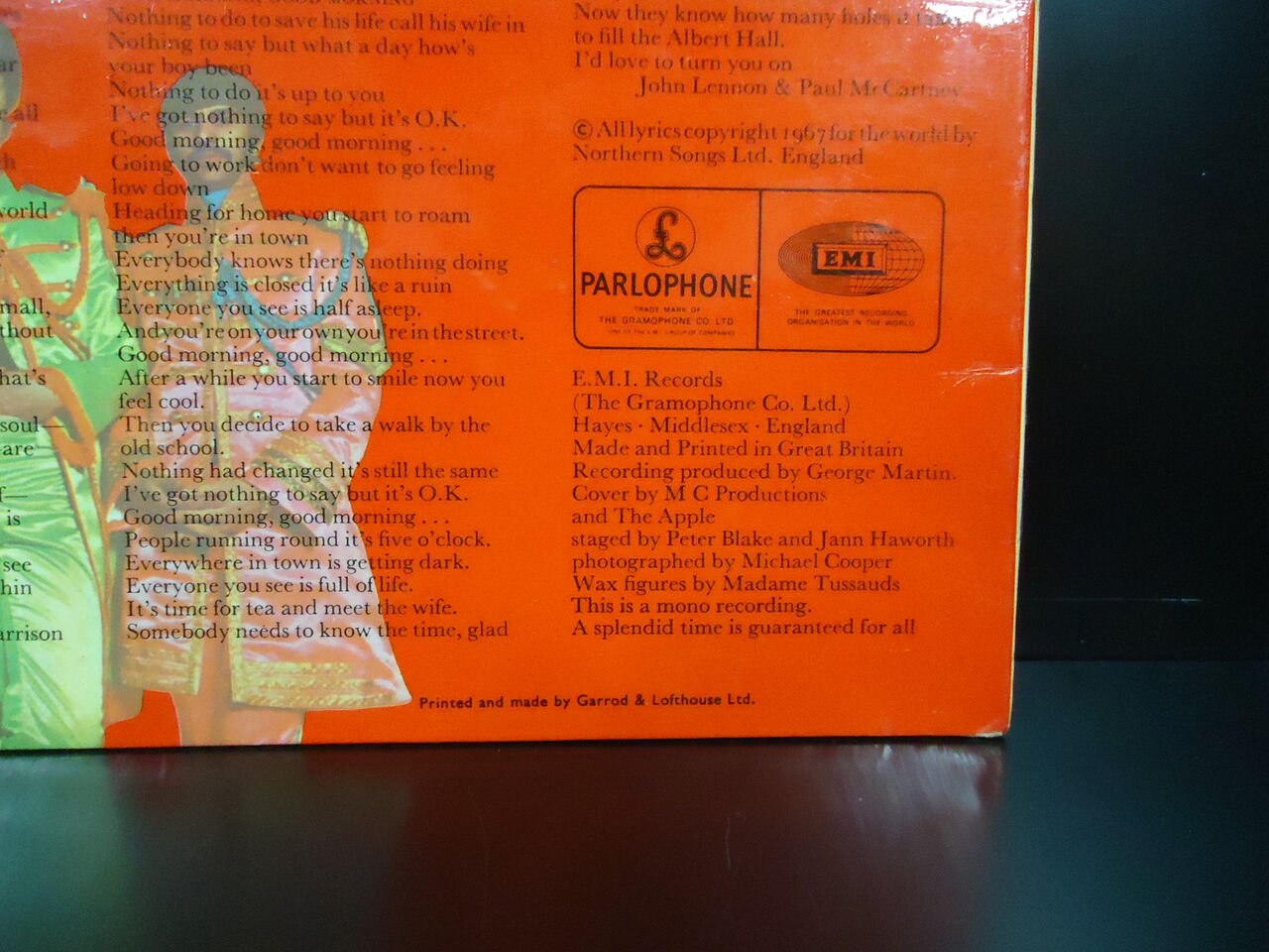5/31(日) 【中古ロックレコード在庫紹介】BEATLES/SGT. PEPPERS～ UK 1