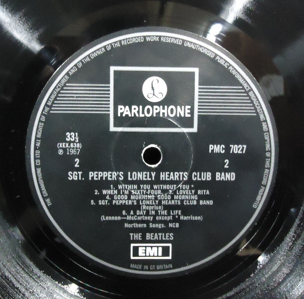 5/31(日) 【中古ロックレコード在庫紹介】BEATLES/SGT. PEPPERS～ UK 1