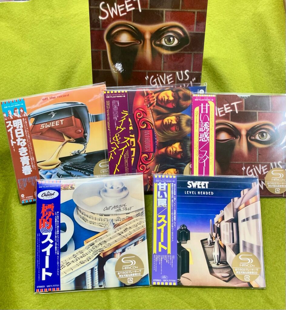 紙ジャケ プログレ(ユーロ多め) CD まとめ vol.5 中古ROCKCD入荷情報》スウィート紙ジャケ5タイトルセットが入荷致し