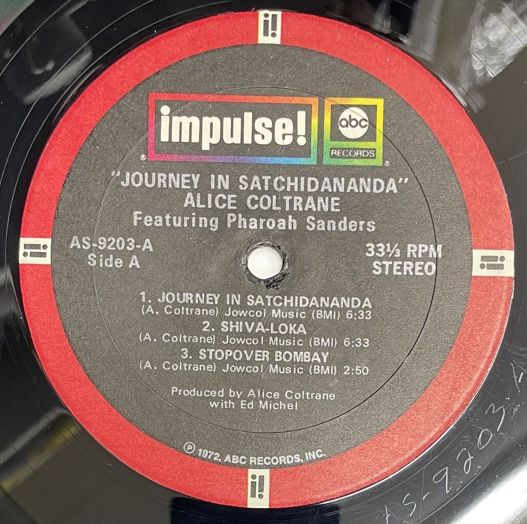 ALICE COLTRANE レコード　PHAROAH SANDERS 中古/JAZZ/ジャズ】ALICE COLTRANE, PHAROAH SANDERS, IMPULSE