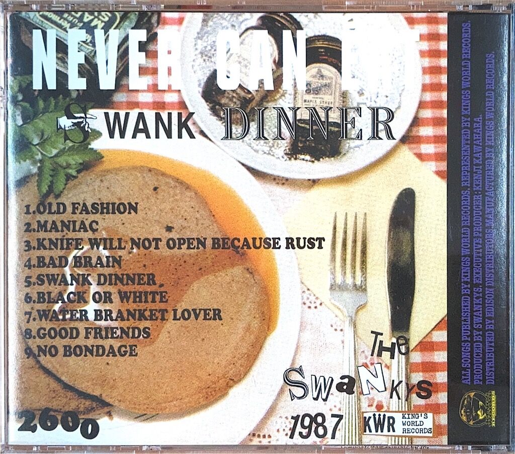入手困難　スワンキーズ　ネヴァーキャンイートスワンクディナー　ＪＡＰ盤 中古CD/PUNK】スワンキーズ『ネバー・キャン・イート・スワンク