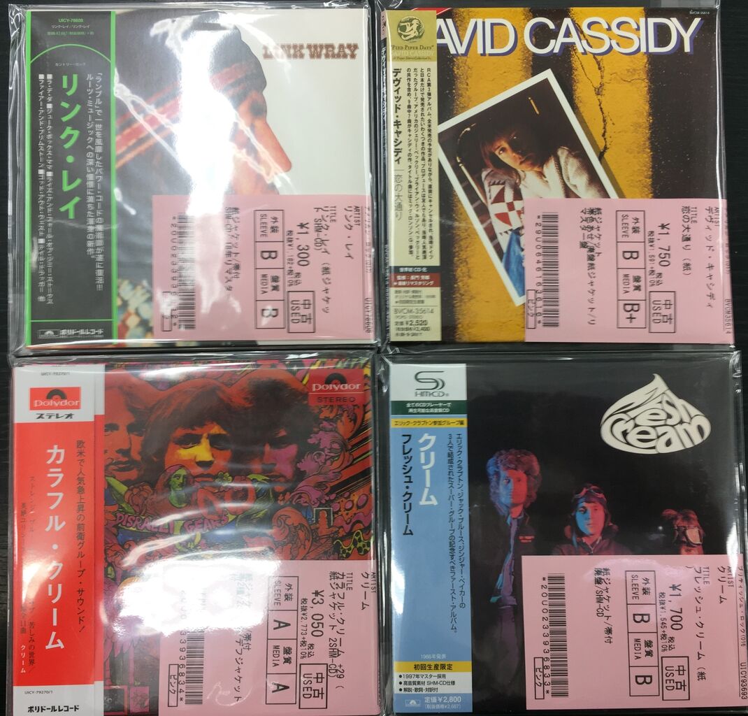 中古情報】11/15(火) ロックを中心にCD約400点入荷いたしました