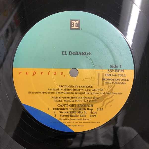 中古情報】EL DEBARGE / CAN'T GET ENOUGH (PROA7011) PROMO