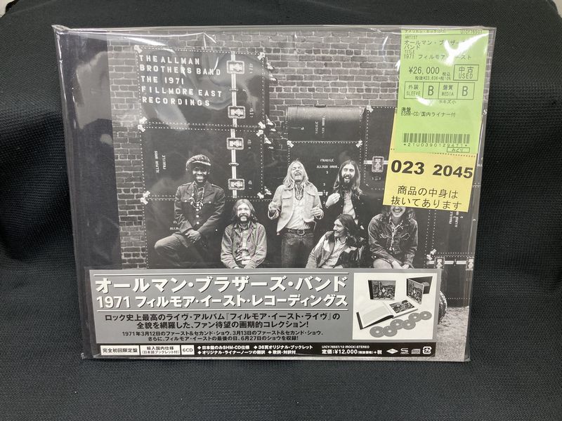 フィルモア・イースト・ライヴ 未開封レコード 1971 recording