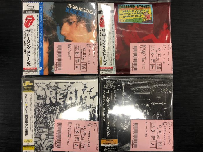 中古情報】本日はROCKを中心にオールジャンルでCD約300点ほど入荷