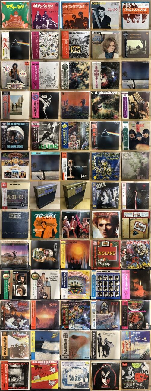 ロックレコードまとめ売り 中古】9/27(金) <<国内盤>> ～激レア帯付から定番タイトルなど