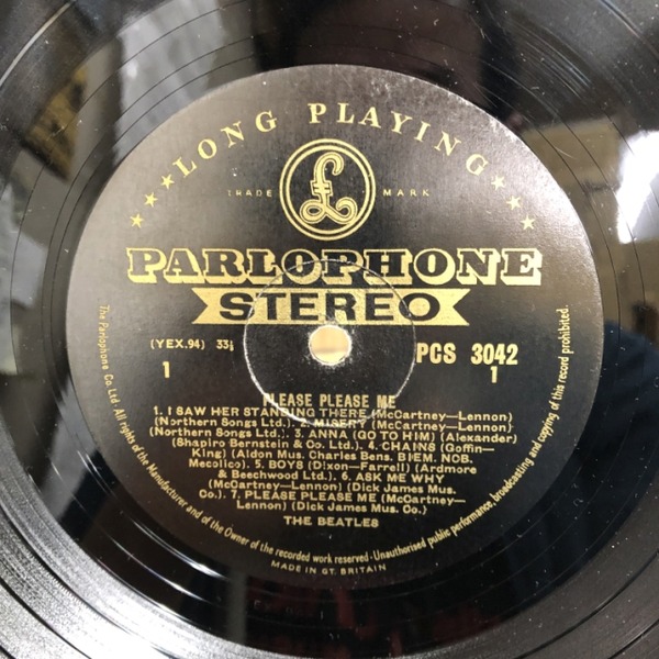 洋楽 GOLD PARLOPHONE BEATLES PLEASE PLEASE ME The BEATLES「Please Please Me」Gold Parlophon(1) - Hatena