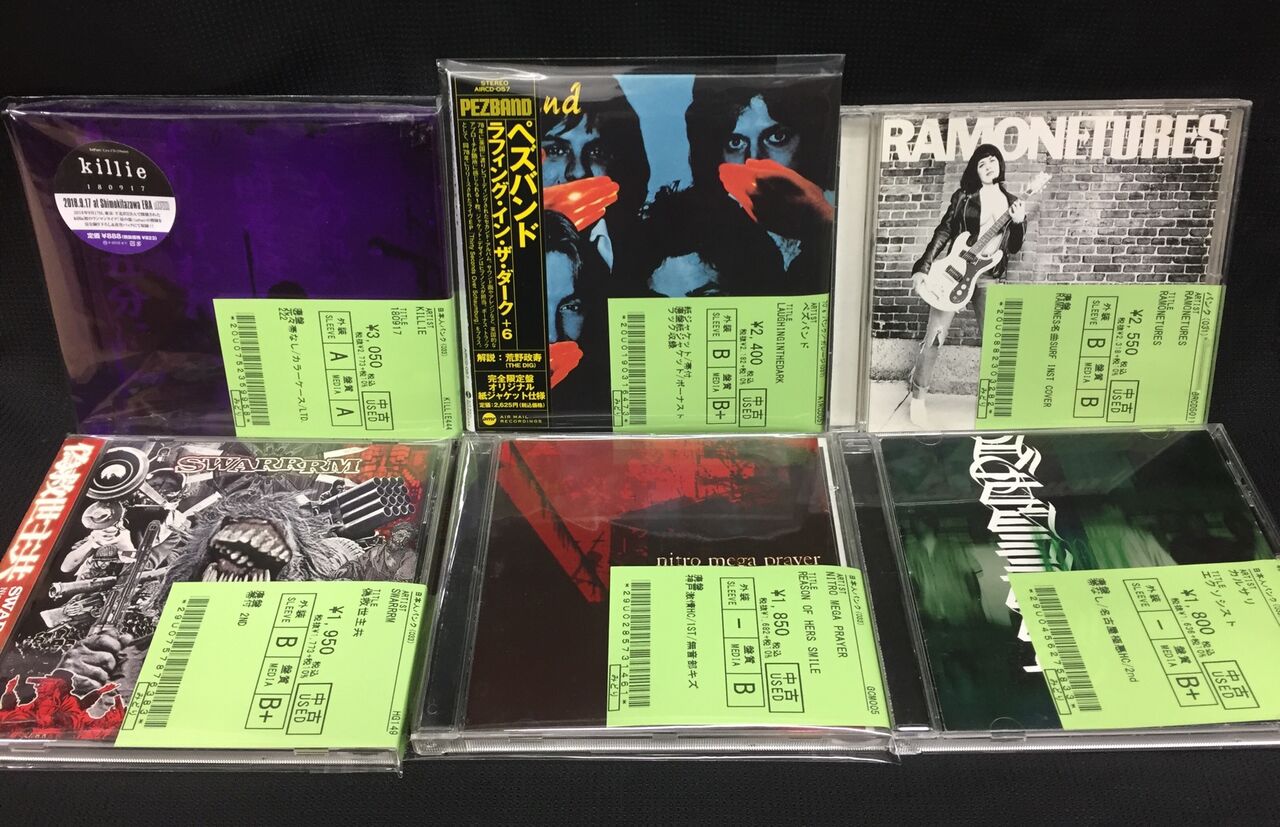 中古情報】1/8(日) パンク中心にCD約400点入荷いたしました