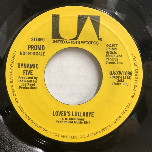 廃盤セール】DYNAMIC FIVE / LOVER'S LULLABYE (UAXW1096) 廃盤セール
