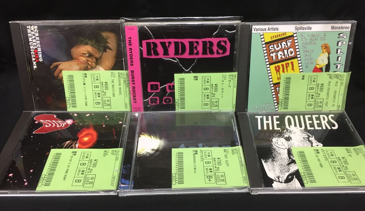中古情報】1/7(土)パンク中心にCD約250点入荷いたしました