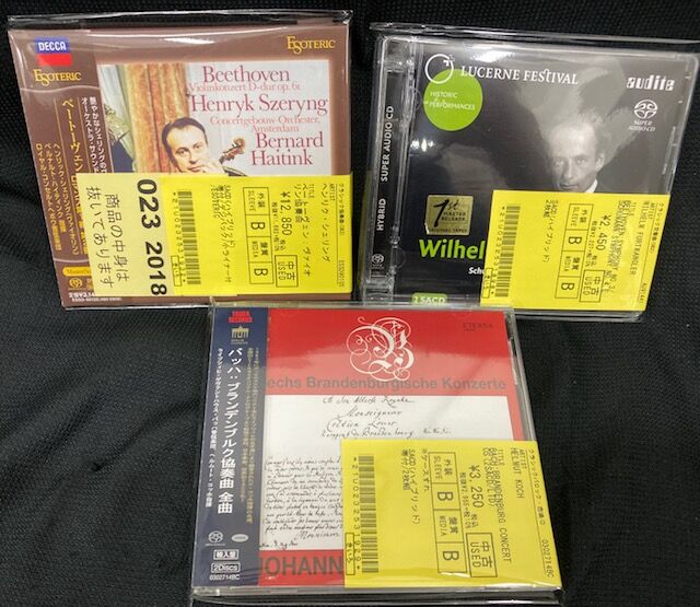 中古情報】クラシックを中心にCD約500枚入荷しました