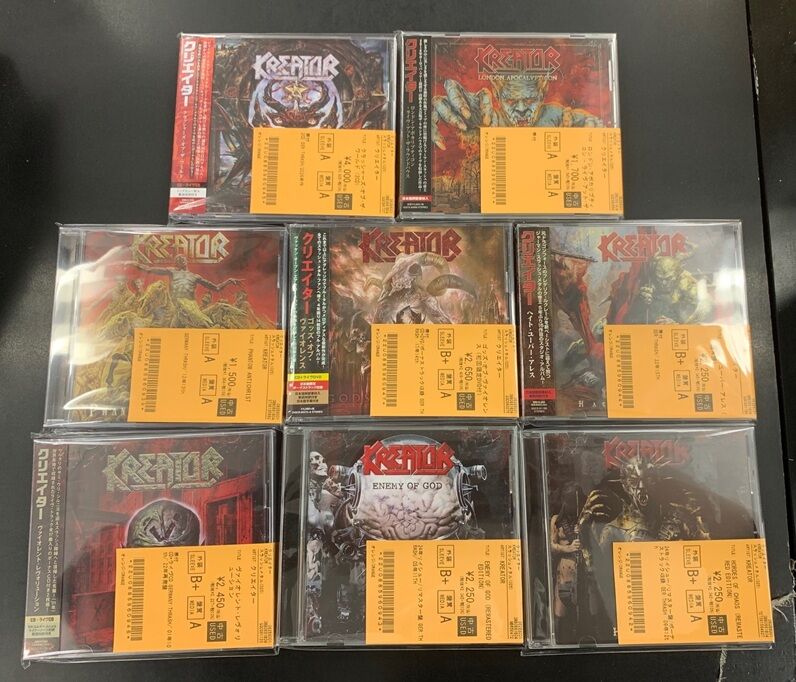 【輸入盤】　KREATOR　1st〜4th再発盤 4/9(木) ジャーマン・スラッシュ KREATOR 中古CD17タイトル入荷