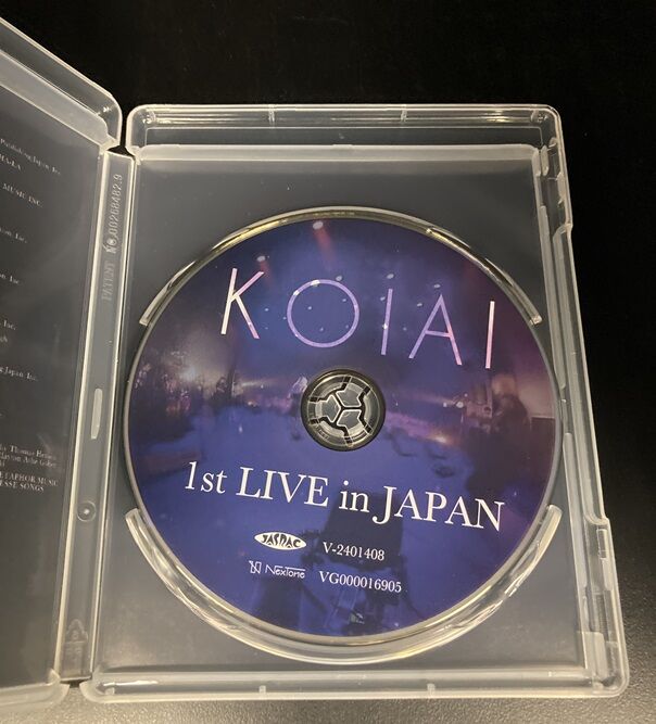 KOIAIのBlu-ray 『1st LIVE in JAPAN』入荷しました! : 横浜の KOIAIのBlu-ray 『1st LIVE in JAPAN』入荷しました! : 横浜の