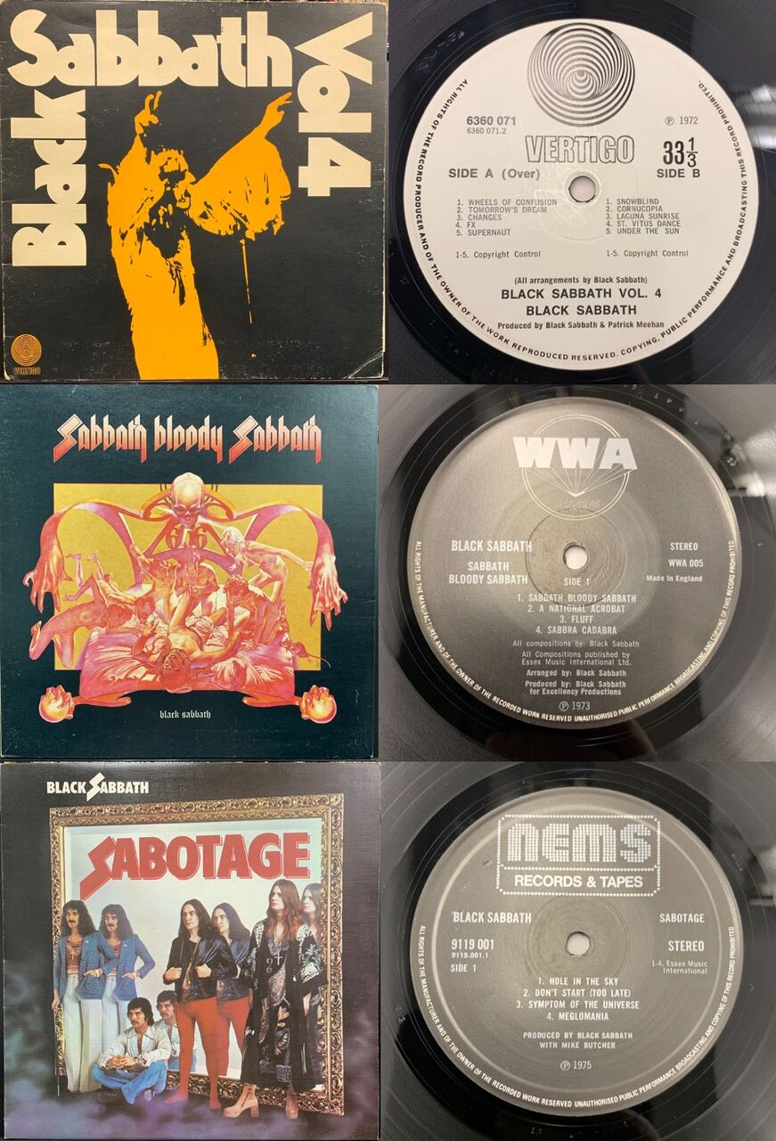 CDブラックサバス5タイトル見本盤含む