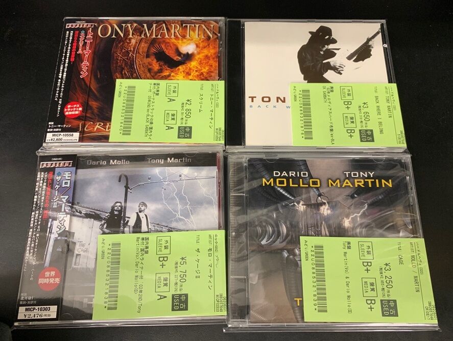 3/7(土) ハード・ロック中古CD約50枚入荷!TONY MARTIN,Jeff Scott Soto