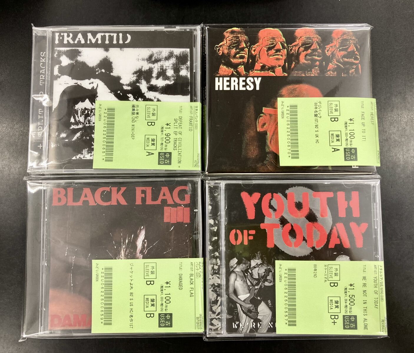 □PUNK中古情報□10/6(月) ジャパコア、NYHC、パワー