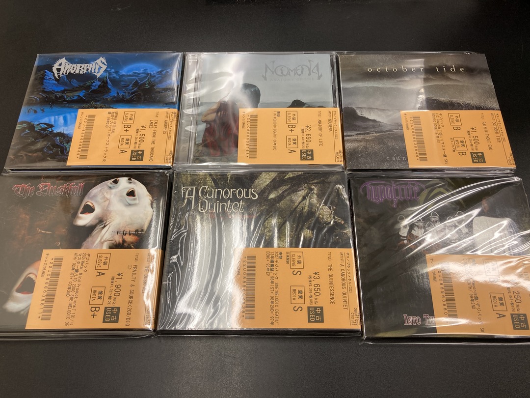 9/4(金)メタル中古CD入荷情報】MELODIC DEATH/BLACK METAL系CDが60点