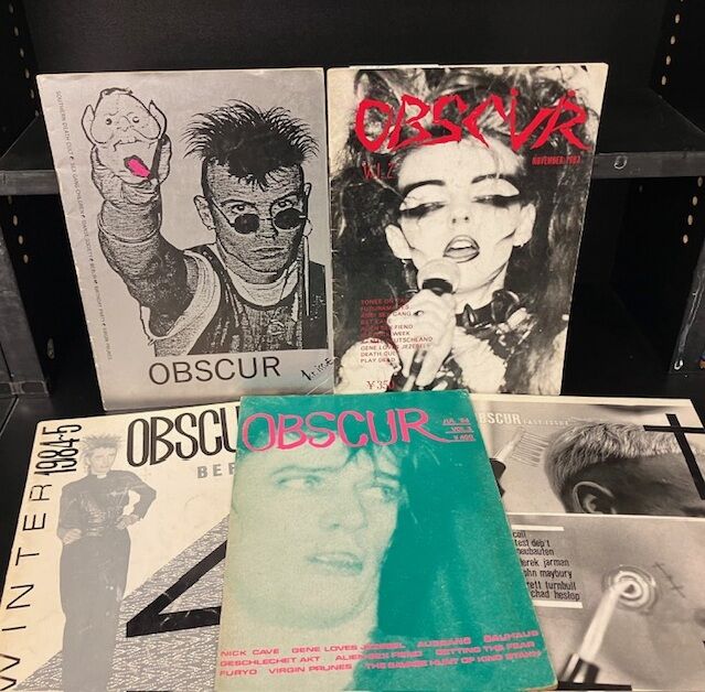 6/7(日)ポジバン ミニコミ『OBSCUR』全5号、BAUHAUSファンジン入荷