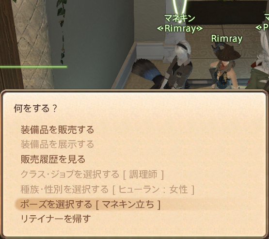 マネキンの使い方 フロア14