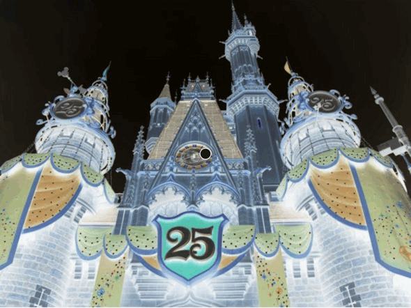 補色gif シンデレラ城 We Love Tdr