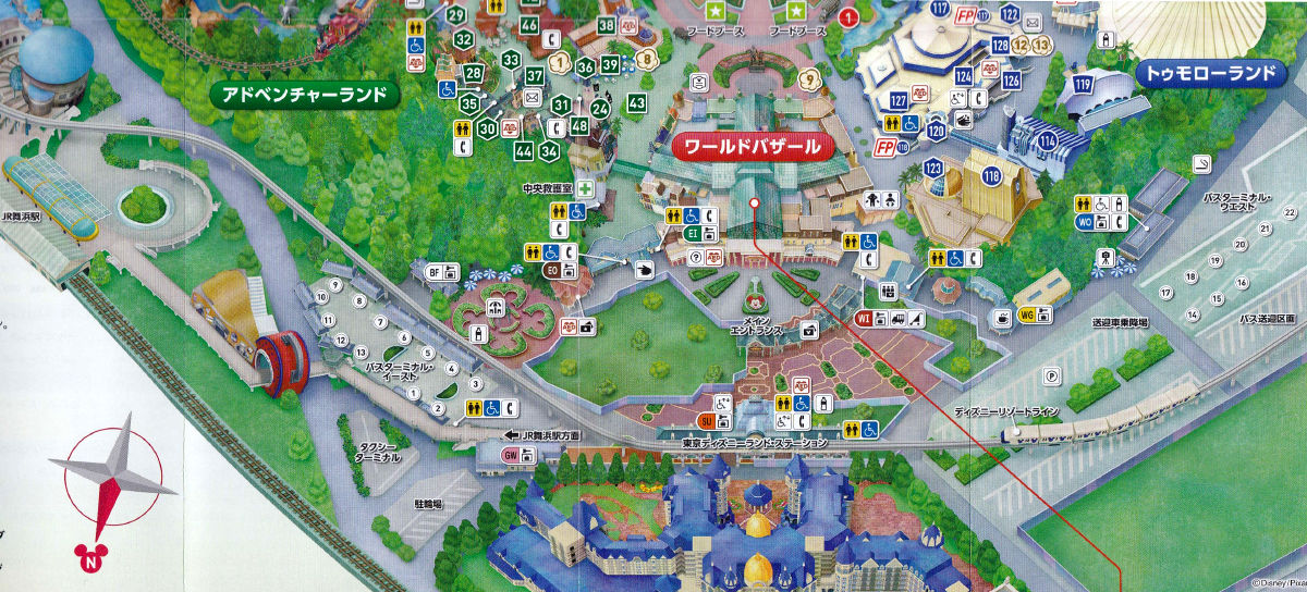 今月のtodayとガイドマップ Disneyest Place