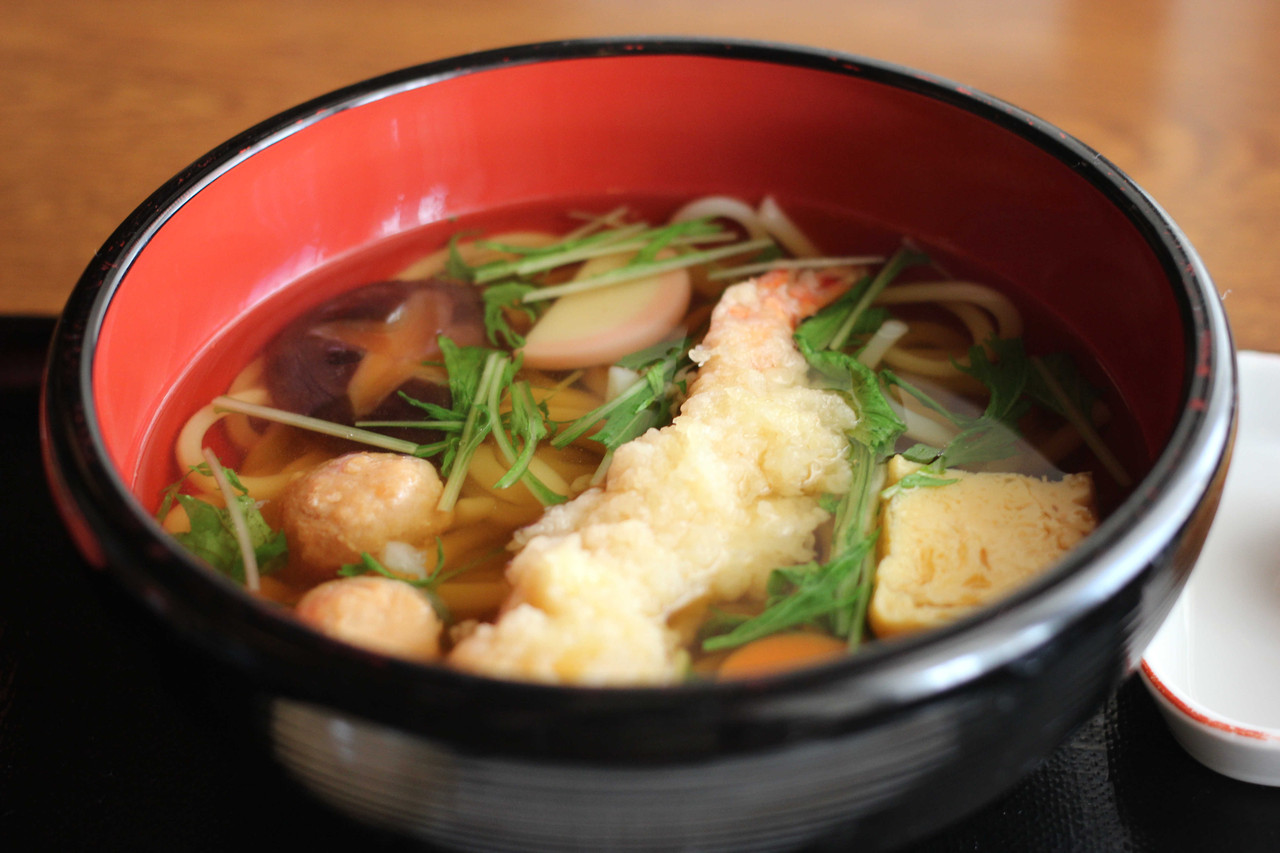 海老天麩羅入り五目うどん膳 れすとらん北斎 ディズニーごはん 海老天麩羅入り五目うどん膳 れすとらん北斎 ディズニーごはん