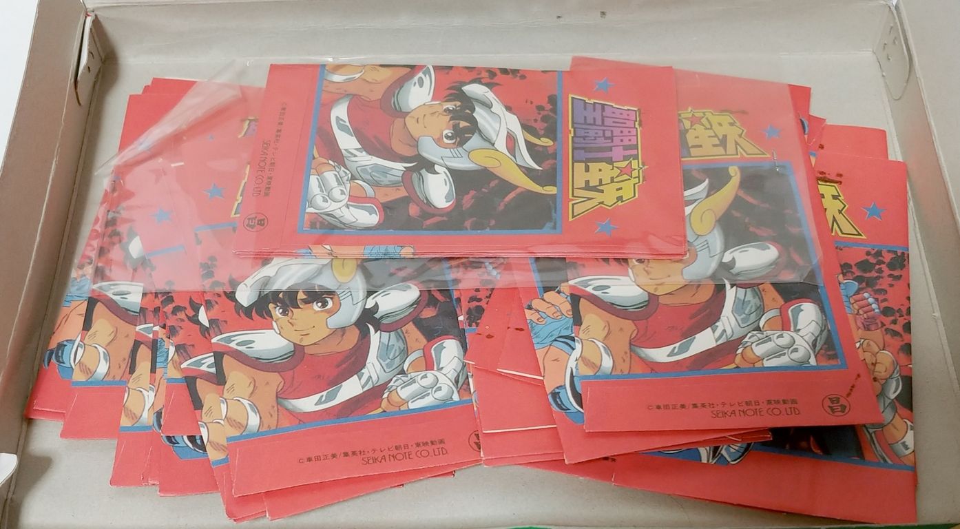 丸昌 聖闘士星矢 3枚入 シール 下じき当 駄菓子屋 くじ引き 丸昌 聖闘士星矢 3枚入 シール 下じき当 駄菓子屋 くじ引き