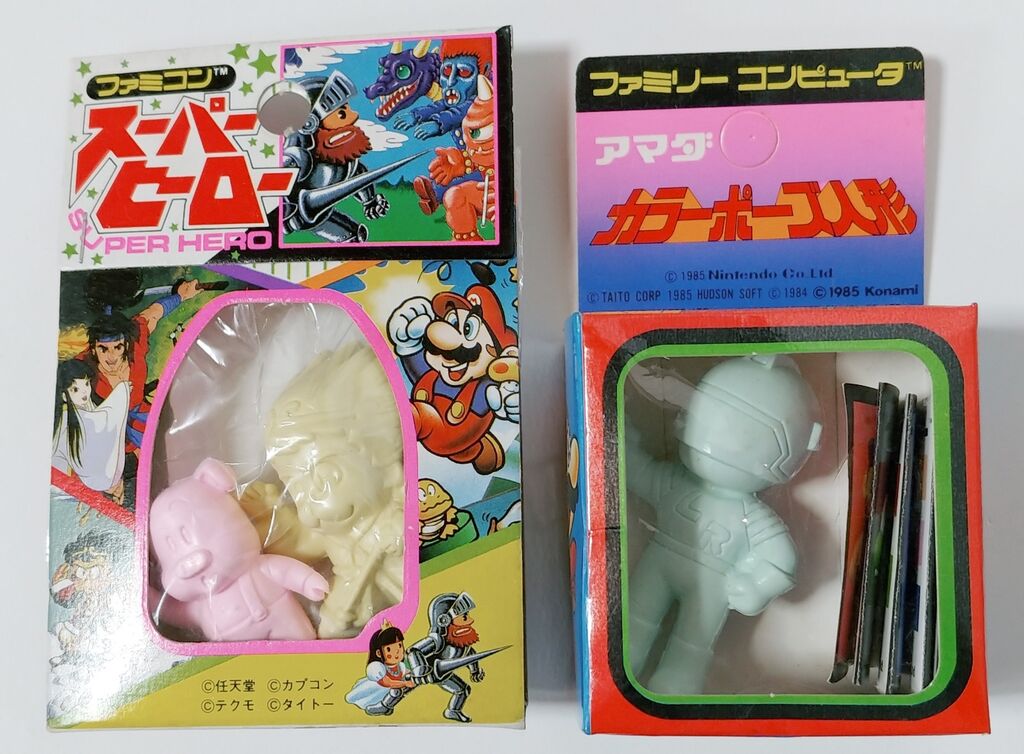 日記 ファミコン消しゴムのカラーポーズ人形を整理してみた