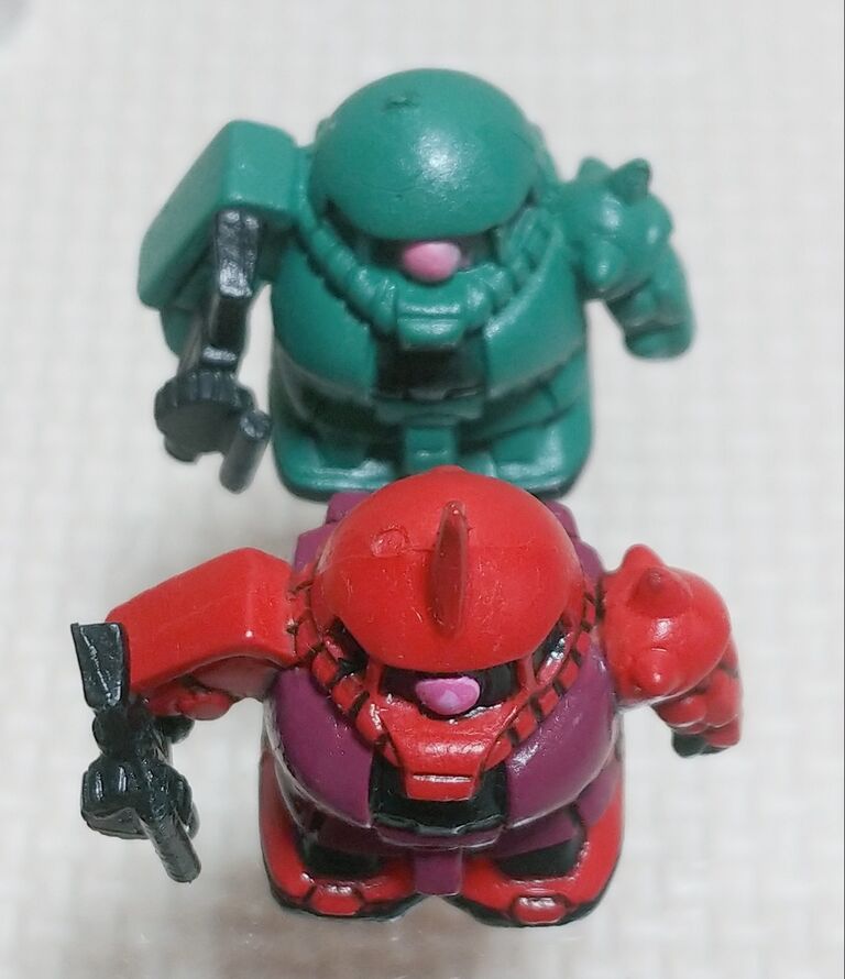 後編 またも凄いお宝が！ シャア専用ザク 彩色 塗装 ガン消し 消しゴム