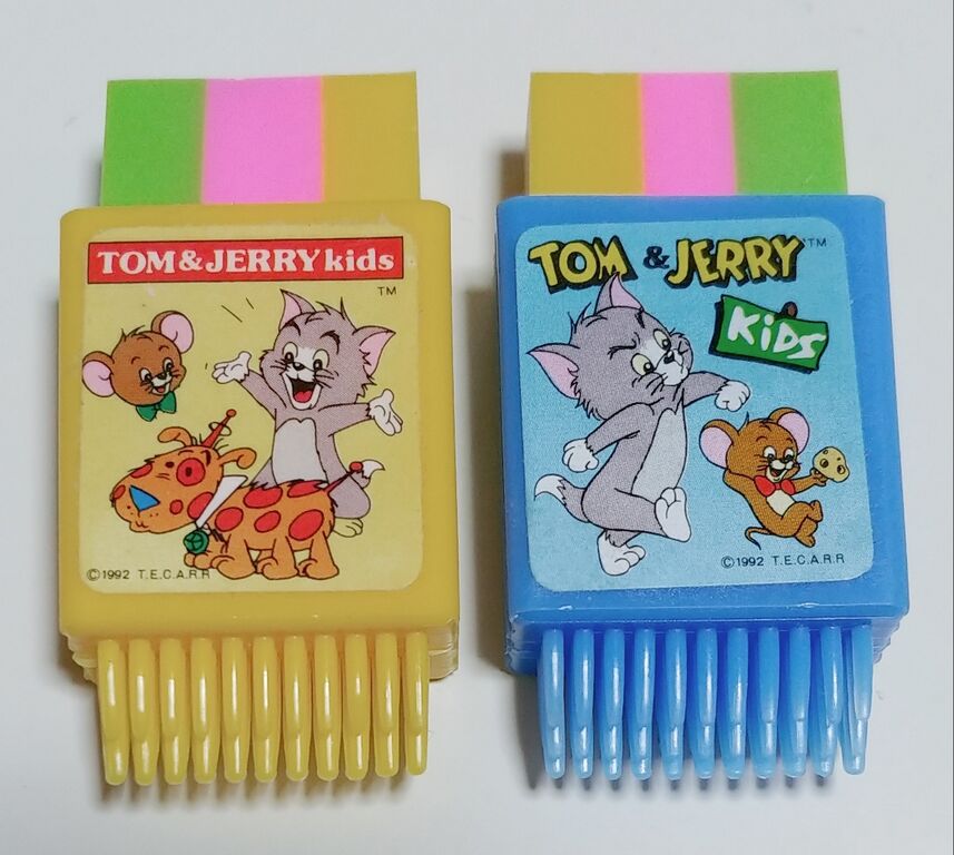 1992年頃の消しゴムノベルティー おもしろ消しゴム トムとジェリー