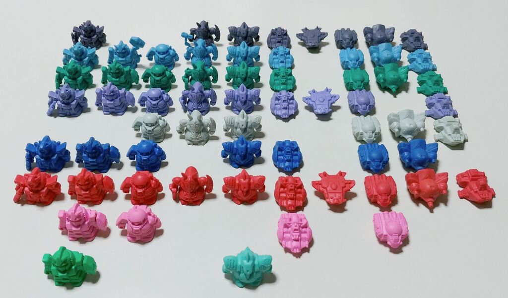 纏め開封日記&レアカラー祭り SDガンダム ガン消し : トレジャー