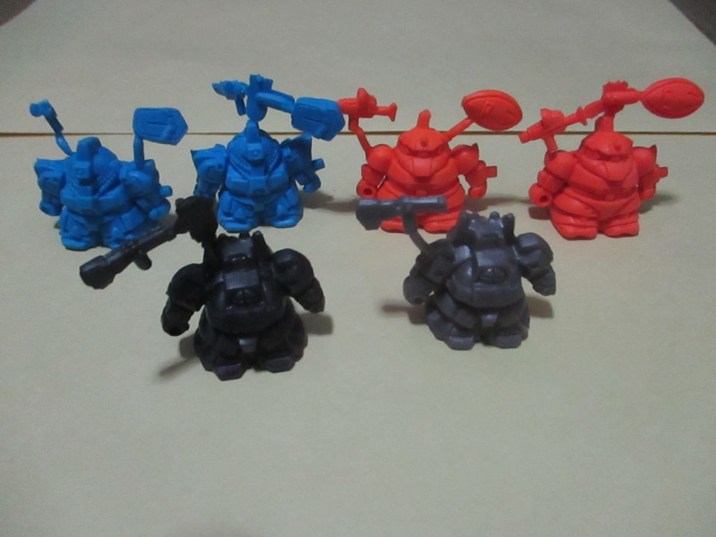 ガン消しのパーツの見分け方1 ザク系 パーツ 武器 違い SD ガン消しのパーツの見分け方1 ザク系 パーツ 武器 違い SD