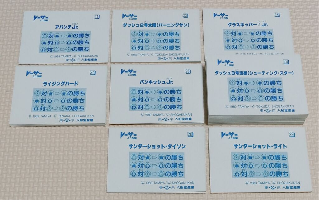 リメイク記事 ミニ四駆 オリジナルミニカード 入船堂 駄菓子屋
