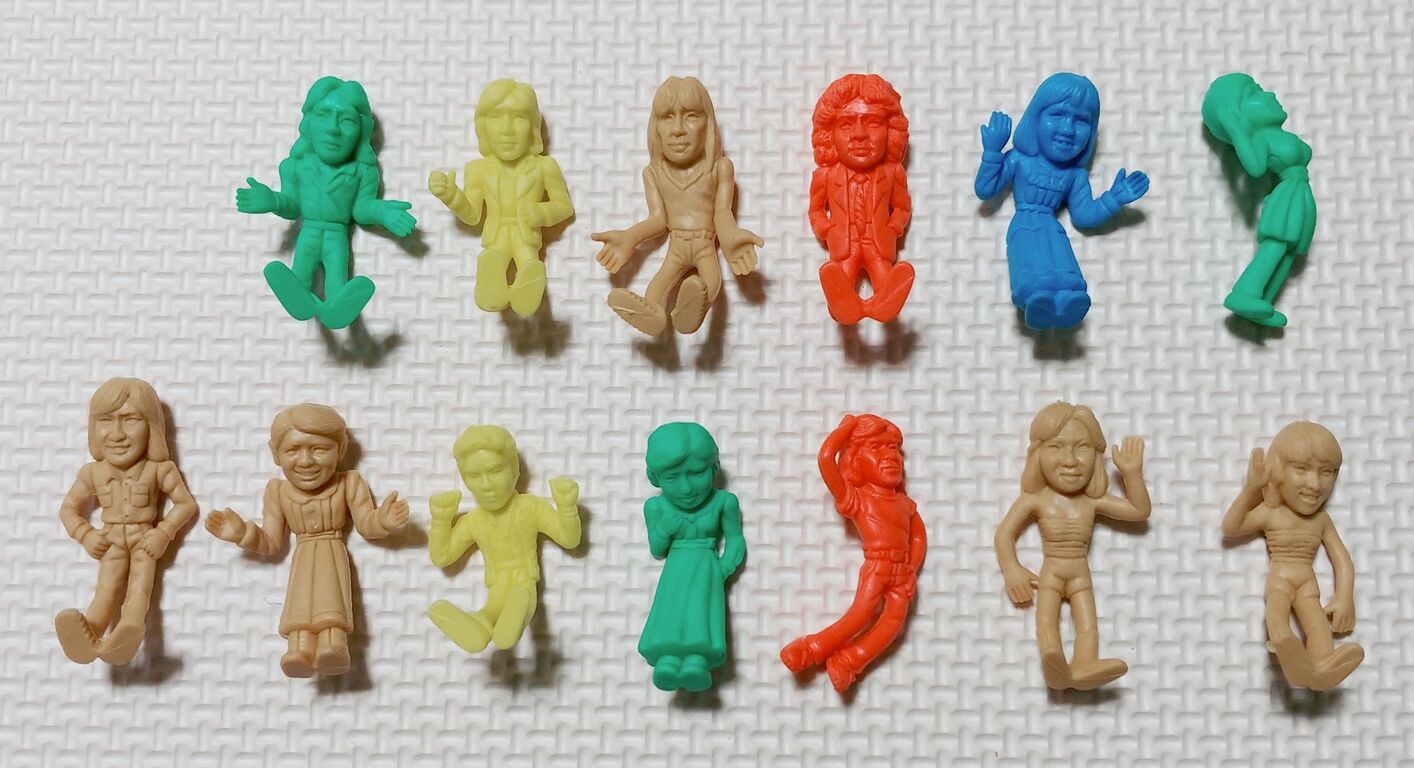 昭和レトロなタレント消しゴム コスモス 20円 50円 ガチャガチャ