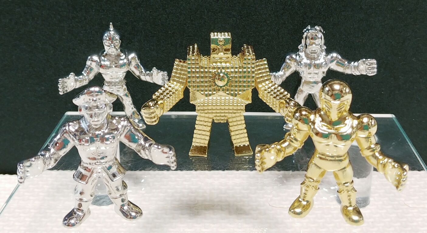 キン肉マン ダイキャスト キンケシ 2弾 金メッキ 銀メッキ