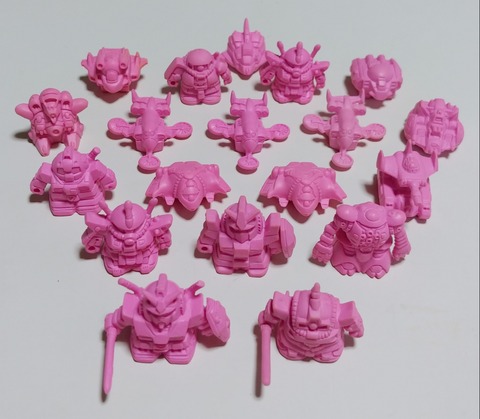 所持確認日記 初期のレアカラーピンク SDガンダム ガン消し