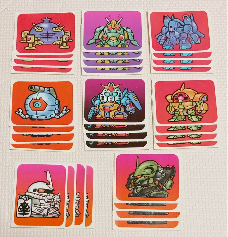 駄菓子屋 連続当 スーパーディフォルメ ガンダムワールド マグネット　当時物 おさらい日記 駄菓子屋さんで販売されていたアマダのSDガンダム