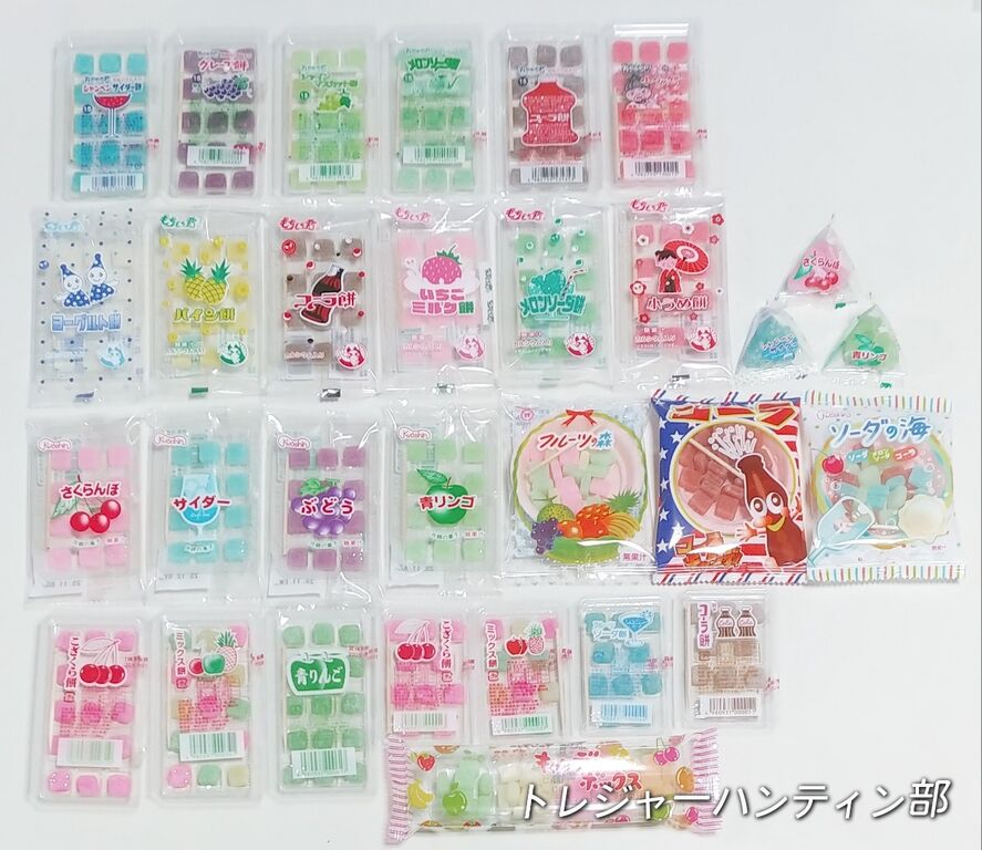 ぼたもち7点まとめ 現代の駄菓子レポート87 続・お馴染みな餅菓子を集めてみた