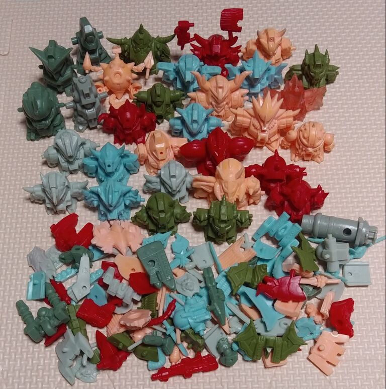 纏め開封洗浄日記 SDガンダム ガン消し ミニマム 消しゴム ダイ