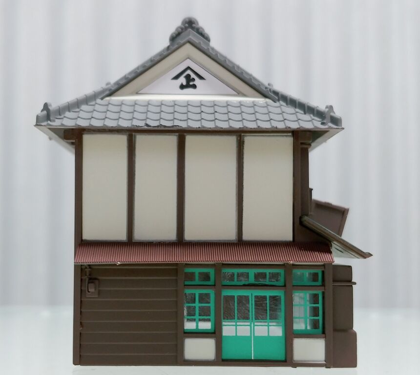 鉄道模型 1/150 日本の民家編 切妻商家・蔵セット 「塗装済