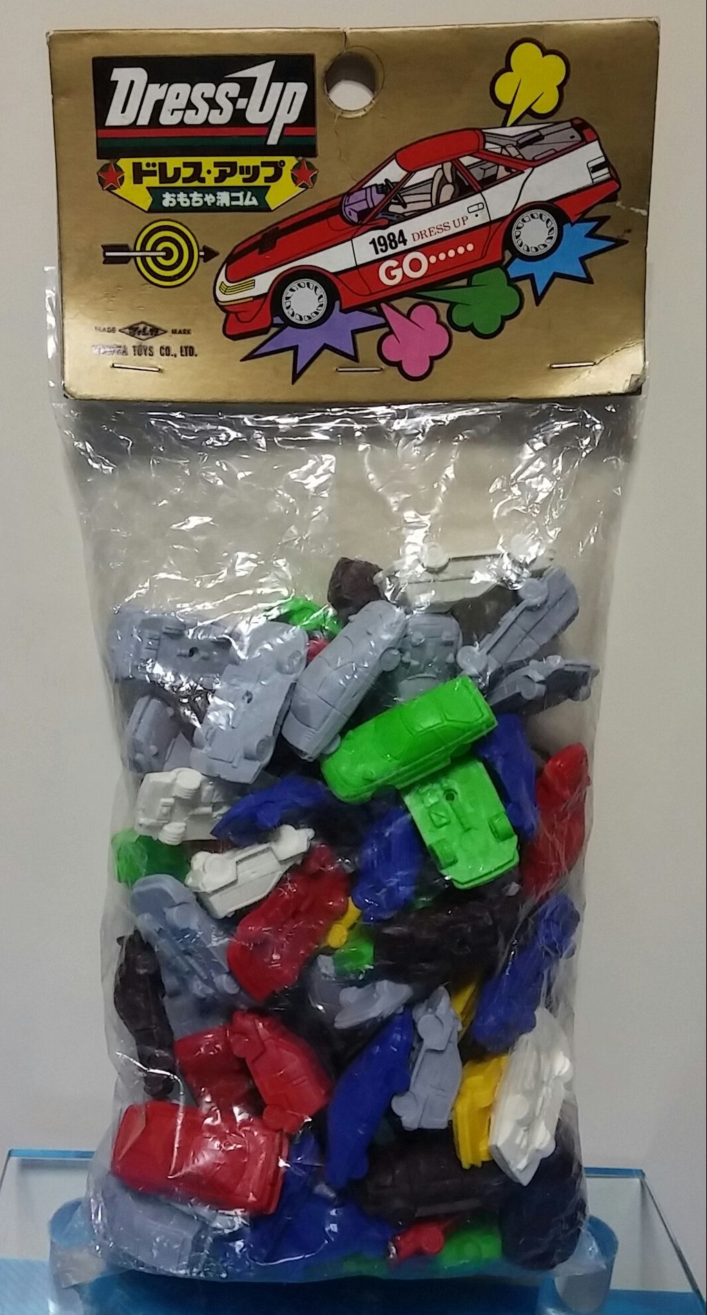 昔のガチャガチャ台紙 マグネットスーパーカー マグモ エレキ