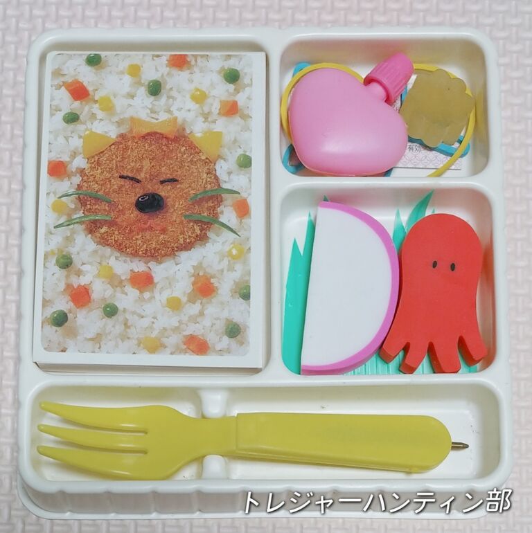 懐かしいお弁当文具セット2つ目! 原宿名物 コニャン子弁当 うしろ指さ